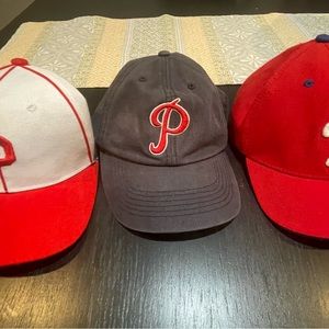Three Phillies hats (great condition)